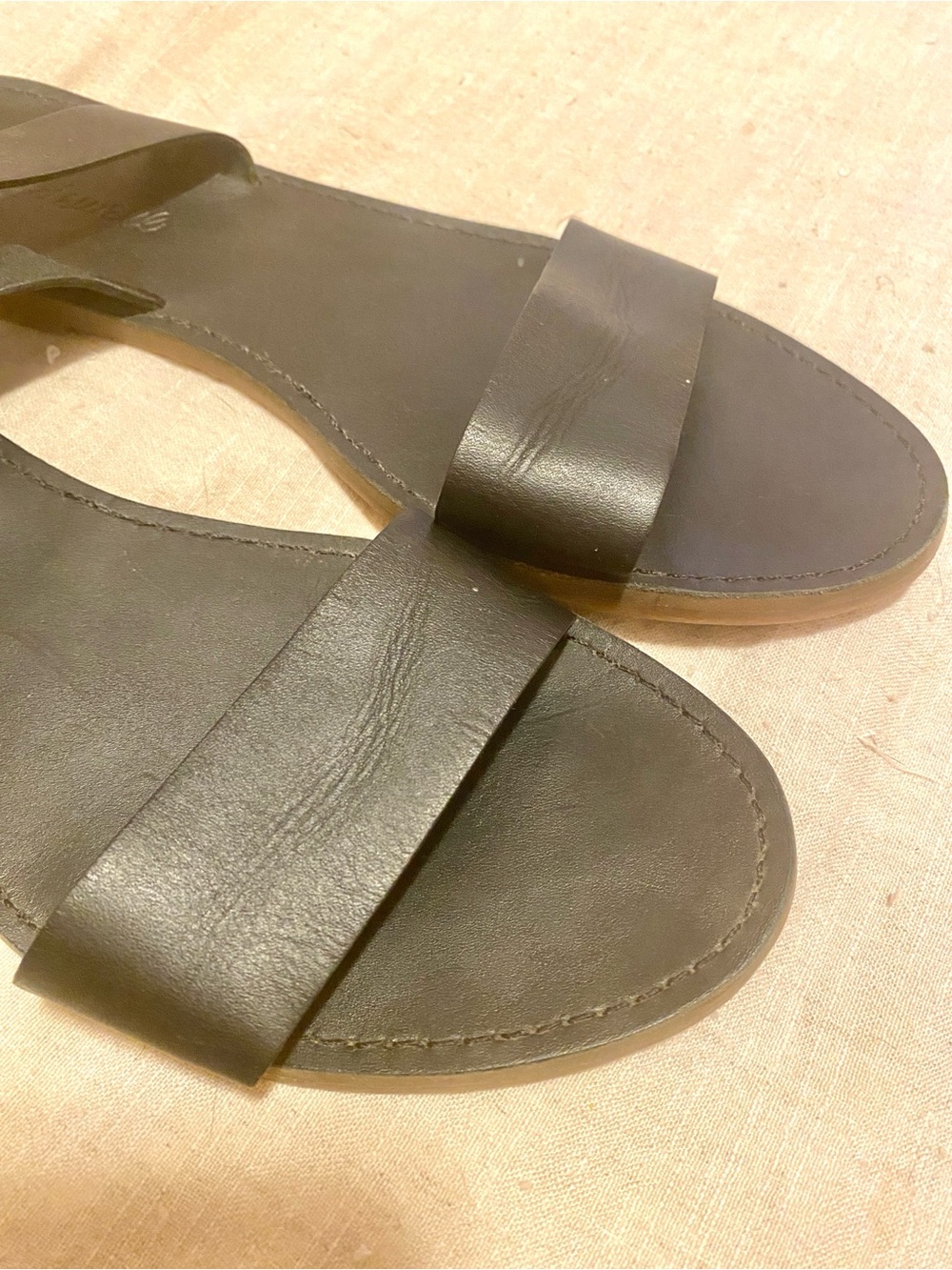 Madewell Boardwalk Ankle Strap Sandal Black Sz 9 - Picture 8 of 13